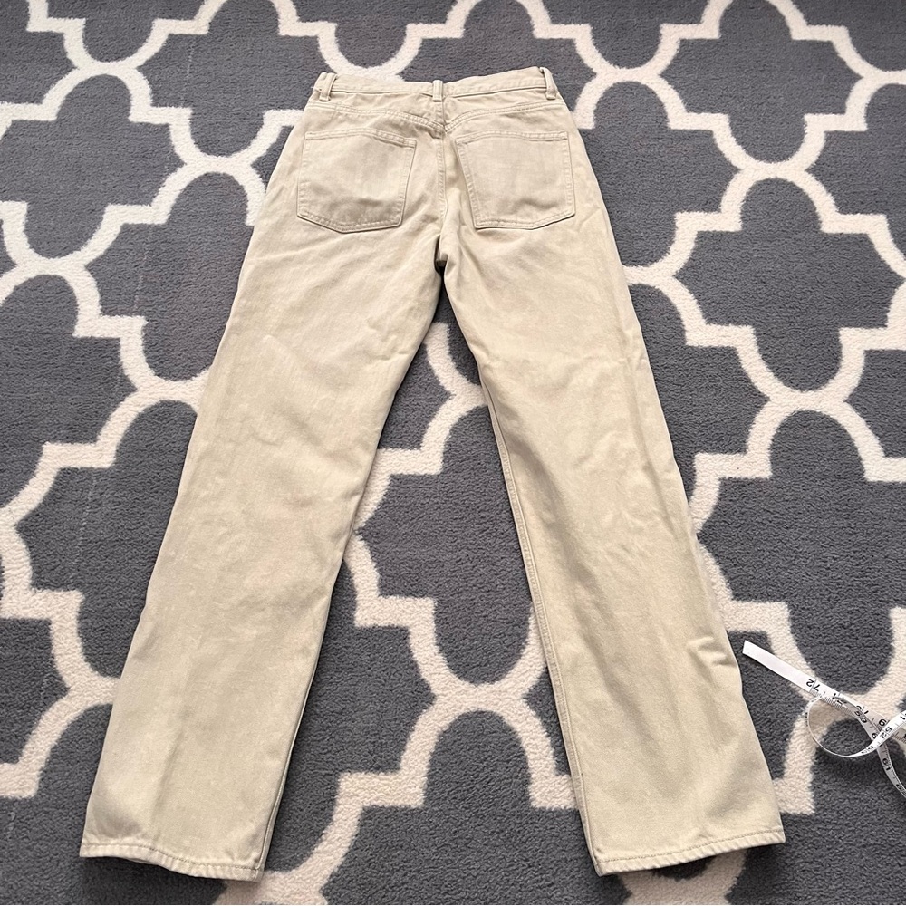 UNIQLO pale tan jeans in excellent condition 25” x 32” - Picture 3 of 10
